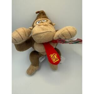 Vintage Nintendo Super Mario Donkey Kong Plush Toy 7" NWT